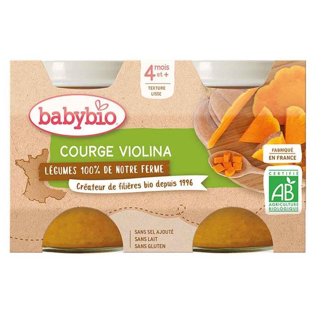 Petits pots courge violina dès 4 mois 2x130g