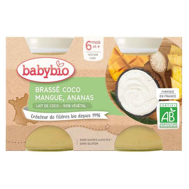 Brassé Végétal lait de coco mangue ananas dès 6 mois 2x130g