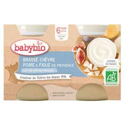 Brassé au lait de chèvre poire et figue dès 6 mois 2x130g