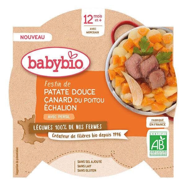 Assiette Festin patate douce canard du Poitou échalion 230g