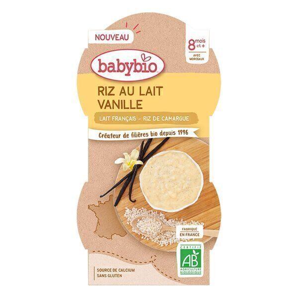 Riz au lait vanille Dès 8 mois 2x100g