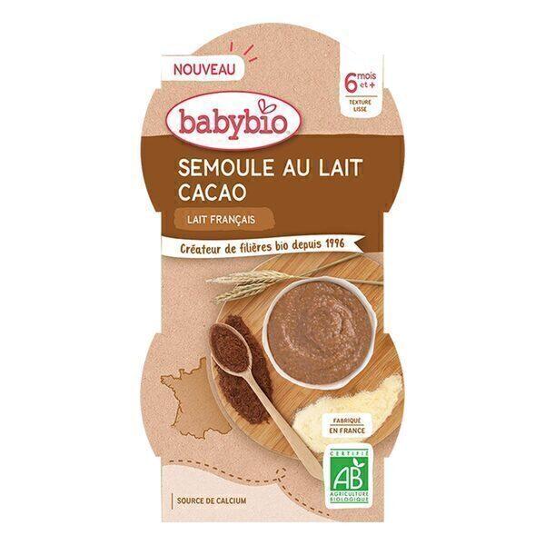 Semoule au lait cacao Dès 6 mois 2x100g