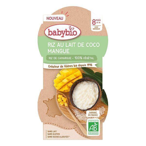 Riz au lait de coco et mangue Dès 8 mois 2x100g