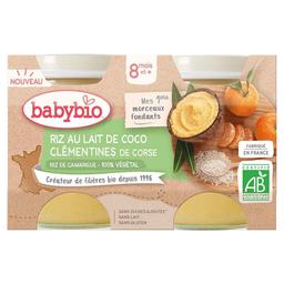 Petits pots riz au lait de coco clémentines Dès 8 mois 2x130g