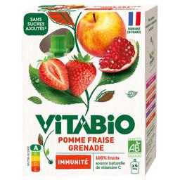 Gourde Pomme Fraise Grenade - Immunité - 4x100g