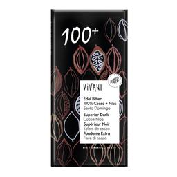 Chocolat noir 100% éclats de cacao vegan 80g bio