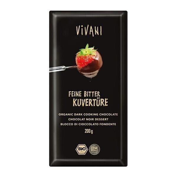 Chocolat à pâtisser noir 70% vegan 200g bio