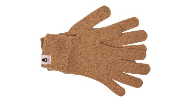 Gants  camel en cachemire régénéré