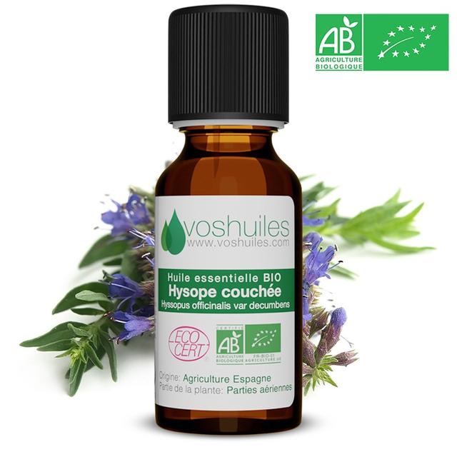 Huile Essentielle Bio d'Hysope couchée ML