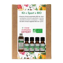 Kit « Sport » 4 Huiles essentielles Bio et 1 Huile Végétale Bio