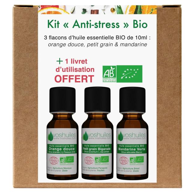 Kit « Anti-Stress » 3 Huiles essentielles Bio