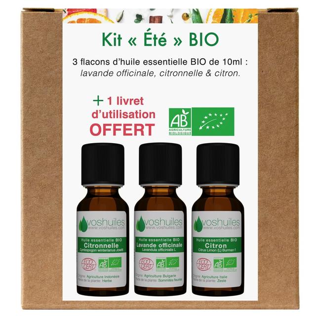 Kit « Été » 3 Huiles essentielles Bio