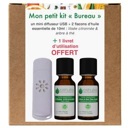 Kit « Bureau » 2 Huiles essentielles et 1 Mini Diffuseur USB