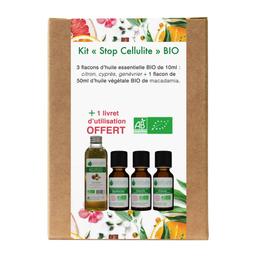 Kit Stop Cellulite 3 Huiles essentielles & 1 Huile Végétale Bio