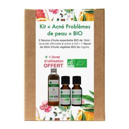 Kit « Acné » 2 Huiles essentielles Bio & 1 Huile Végétale Bio