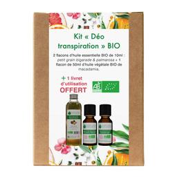 Kit « Stop-Transpiration » 2 Huiles essentielles, 1 Végétale Bio