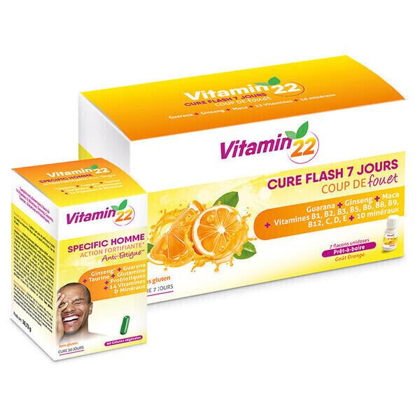 PACK VITAMIN'22 HOMME - Complexes de vitamines spécial Hommes