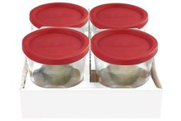 Weck Lot de 4 Bocaux conservation-580Ml