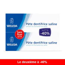 Lot de 2 pates dentifrices salines