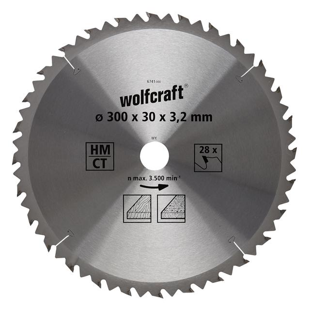 Lame de scie circulaire Wolfcraft pour des coupes de bois