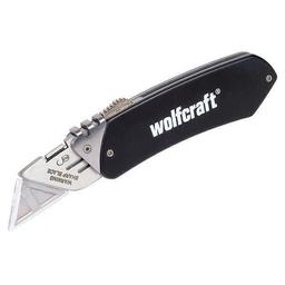 Wolfcraft 4124000 - 1 couteau de poche alu loisir