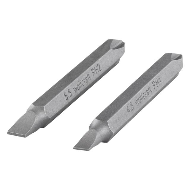 2 mèches doubles 60 mm pour perceuses Wolfcraft