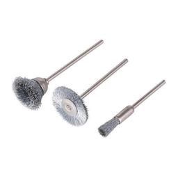 Jeu de brosses métalliques pour mini-perceuse Wolfcraft 2114000