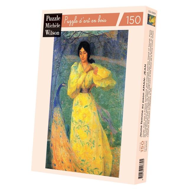 Puzzle Michèle Wilson Jeune Femme Au Paon 150 Pièces