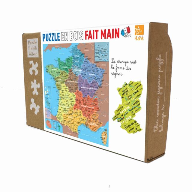 Puzzle carte de France des régions