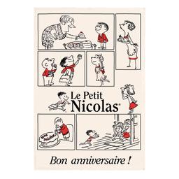 Torchon Petit Nicolas L'anniversaire ecru 48 x 72 cm Winkler