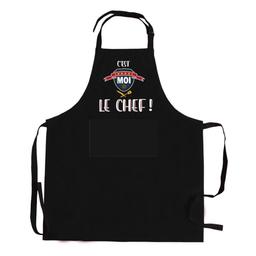 Tablier de cuisine Le chef recyclé noir 72 x 90 cm Winkler