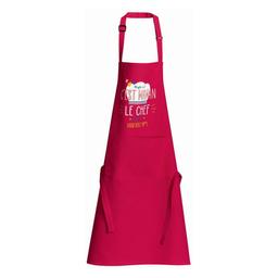 Tablier de cuisine Chef maman recyclé rose 72 x 90 cm Winkler