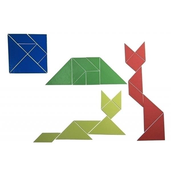 Lot de 4 Tangrams magnétiques