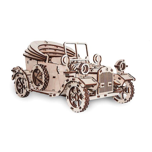 Maquette 3D en bois - Voiture rétro 30 cm