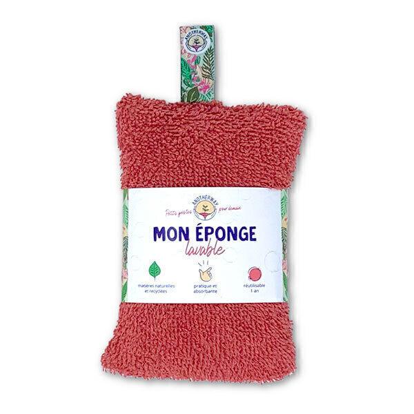 Eponge lavable et réutilisable corail