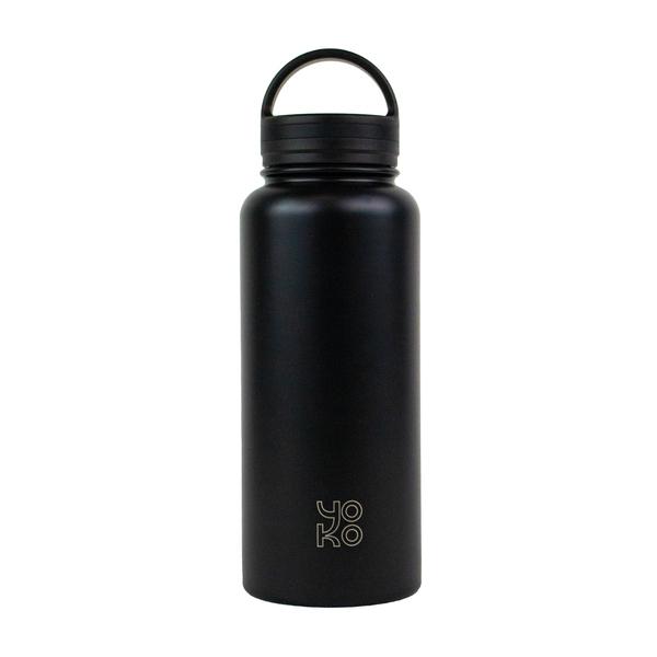 Bouteille isotherme 1 litre - XL - Noire- Yoko Play