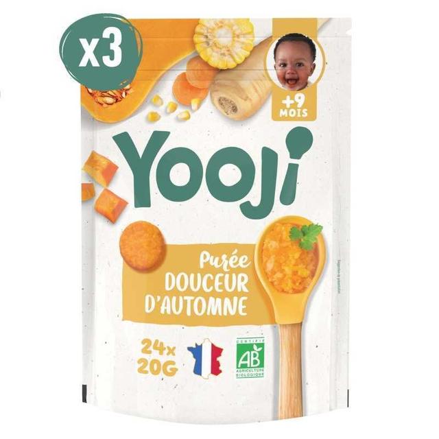 Yooji - Purée bio douceur d'automne premiers morceaux