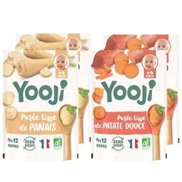 Lot x4 - panais & patate douce bio - 16 repas dès 4 mois