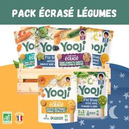 Pack spécial purées écrasées Bio midi et soir - 40 repas