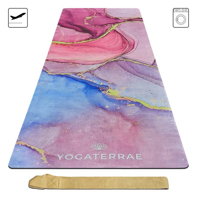 Tapis de Yoga RATNA ligne Voyage Suédé et Caoutchouc naturel