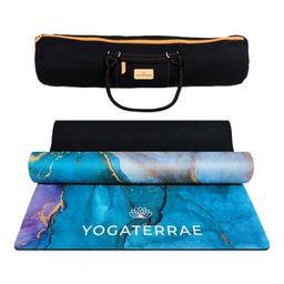 Tapis Yoga ANANDA ligne Confort Suédé-Caoutchouc naturel + Sac