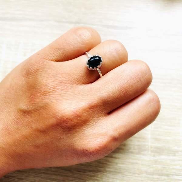 Bague Margaux Onyx noir Argent