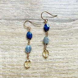 Boucles d'oreilles Candy Bleu