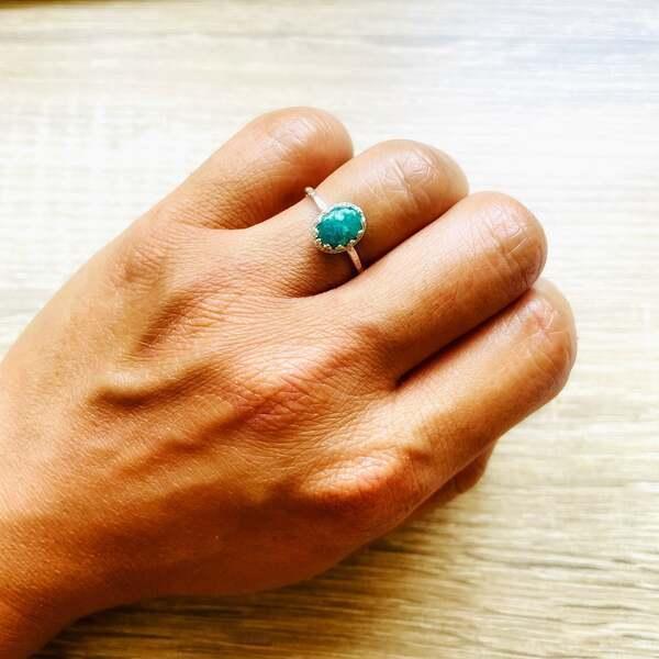 Bague Margaux Amazonite Argent