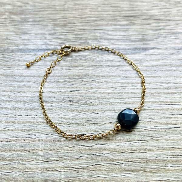 Bracelet Carrie Agate noire