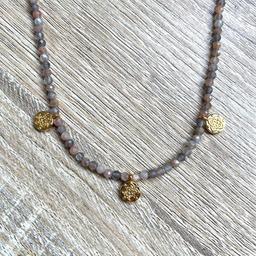 Collier Céleste Médailles Pierre Soleil