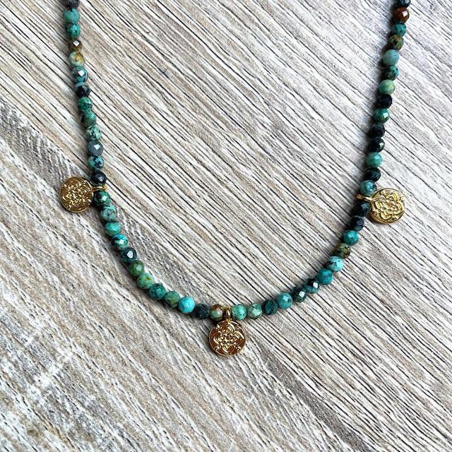 Collier Céleste Turquoise africaine