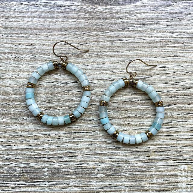 Boucles d'oreilles Jane Amazonite