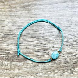 Bracelet Mini Candy Amazonite plaqué or