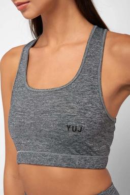 Brassière de yoga gris chiné AJNA